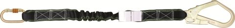Karam Kİ398 Tek kol lanyard elastik büyük kancalı karabinalı 1,20 mt