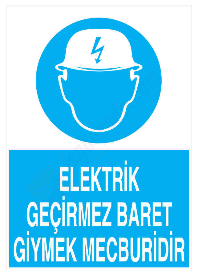 Elektrik Geçirmez Baret Giymek Mecburidir