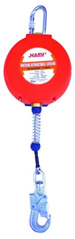 Haru KD06 Geri sarımlı Düşüş Durdurucu Çelik Halatlı 6 mt halat:4mm