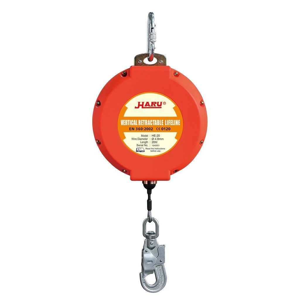 Haru KD25 Geri sarımlı Düşüş Durdurucu Çelik Halatlı 25 mt. halat:4mm