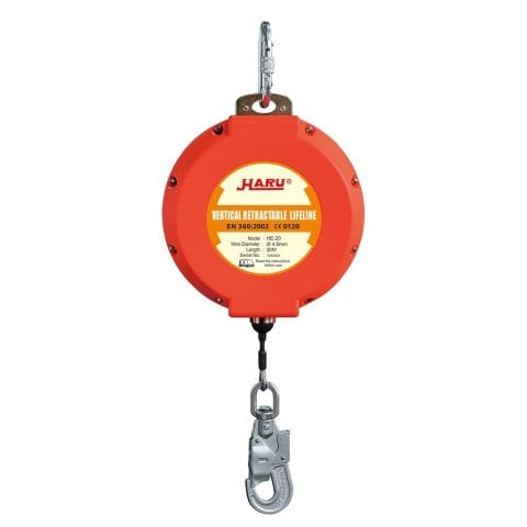 Haru KD25 Geri sarımlı Düşüş Durdurucu Çelik Halatlı 25 mt. halat:4mm