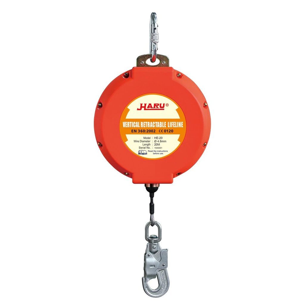 Haru KD30 Geri sarımlı Düşüş Tutucu Çelik Halatlı 30 mt. halat:4mm