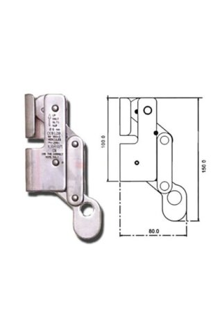 Karam KK02 Paslanmaz çelik halat tutucu 15 kn 8 mm