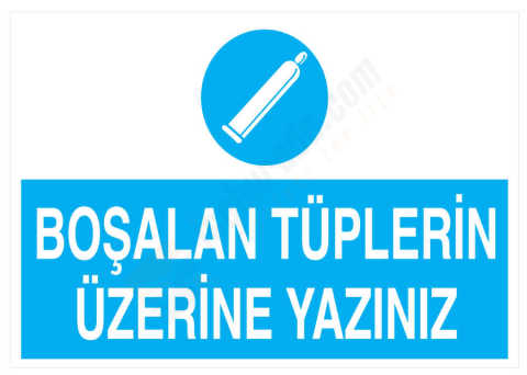 Boşalan Tüplerin Üzerine Yazınız