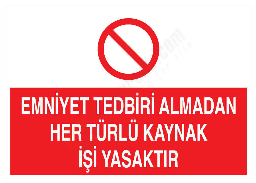 Emniyet Tedbiri Almadan Her Türlü Kaynak İşi Yasaktır