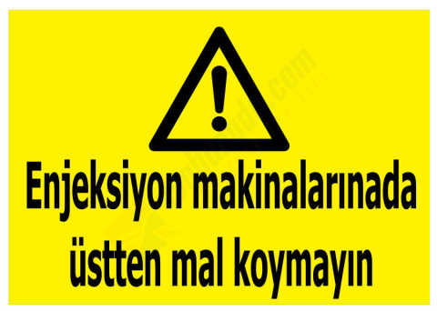 Enjeksiyon Makinalarınada Üstten Mal Koymayın