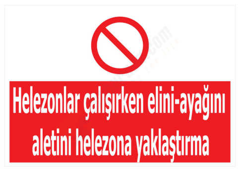 Helezonlar Çalışırken Elini Ayağını Aletini Helezona Yaklaştırma