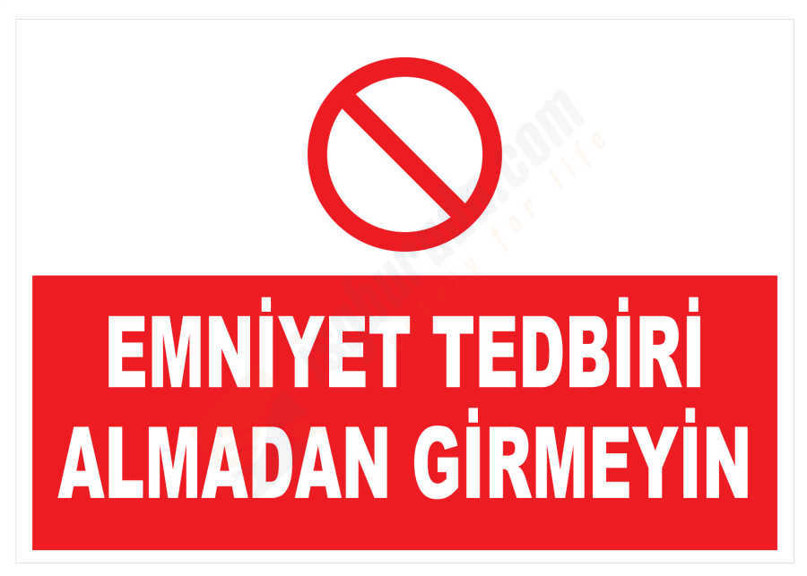 Emniyet Tedbiri Almadan Girmeyin