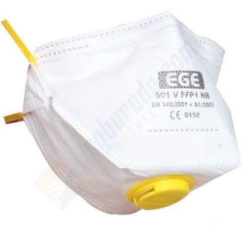 Ege 501 FFP1 NR D Ventilli Katlanabilir Toz Maskesi