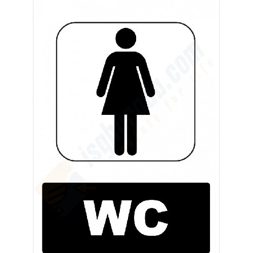 Wc Bayan Levhası