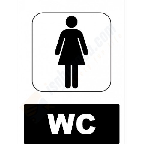 Wc Bayan Levhası