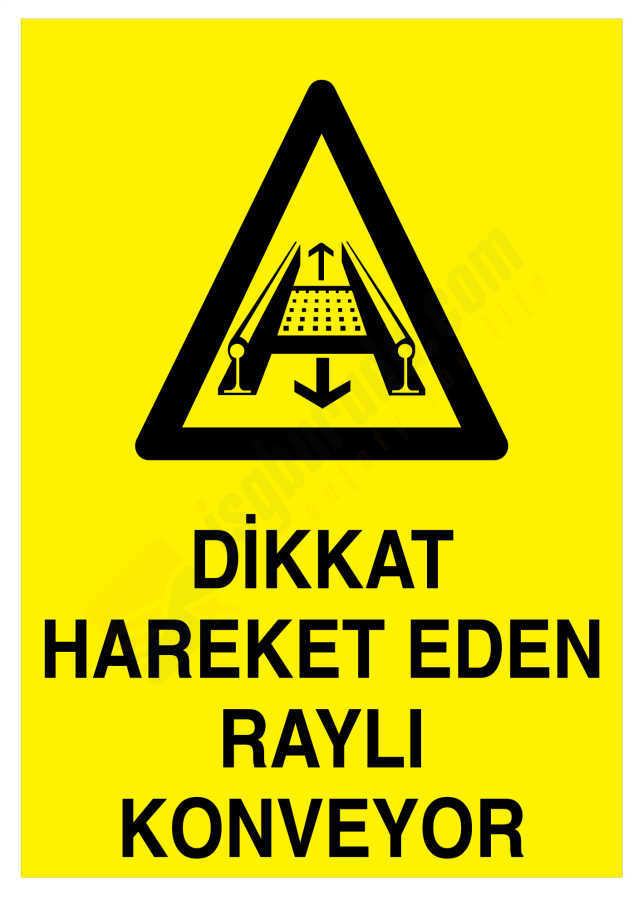 Dikkat Hareket Eden Raylı Konveyor