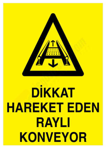 Dikkat Hareket Eden Raylı Konveyor
