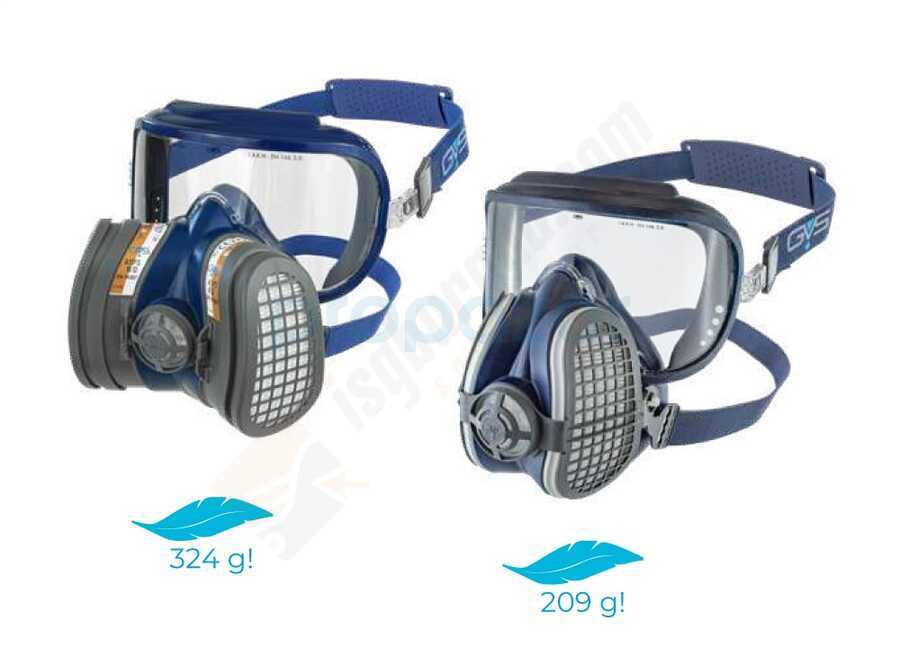 SPR583 ABEP3 Organik Gaz, İnorganik Gaz ve Toz İçin Integra Tam Yüz Maskesi SM Beden
