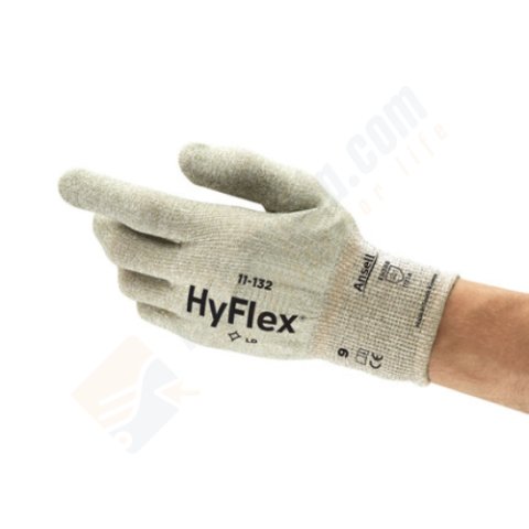 Ansell 11-132 Hyflex Antistatik Tiftiksiz Kaplamasız İş Eldiveni