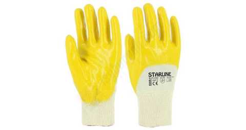 Starline E-205-Y Sarı Nitril İş Eldiveni