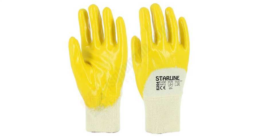Starline E-204 Sarı Nitril İş Eldiven