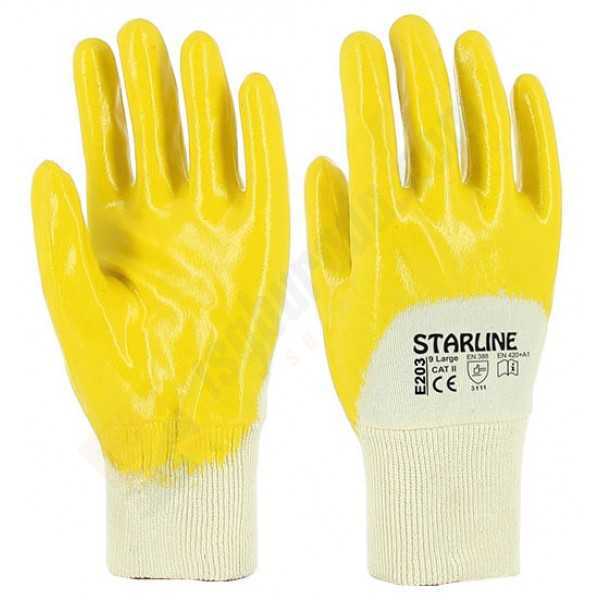 Starline E-203 Sarı Nitril İş Eldiven