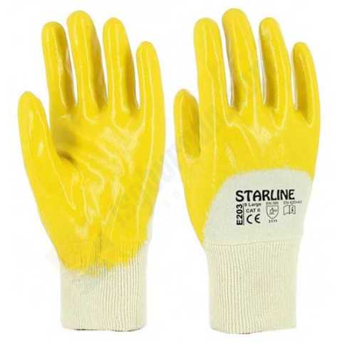 Starline E-203 Sarı Nitril İş Eldiven