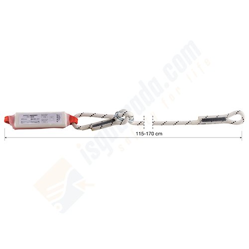 Camp 5130101 Şok Emicili Tek Bacak Ayarlanabilir Lanyard 115-170 cm
