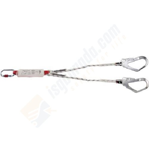 Camp 5030201 Şok Emicili Çift Bacak Lanyard 190cm (kanca karabina)
