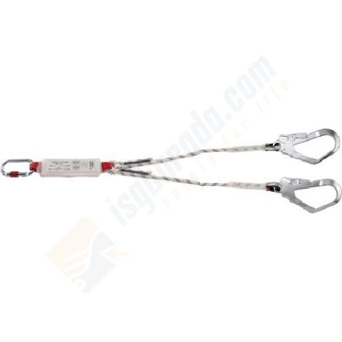 Camp 5030201 Şok Emicili Çift Bacak Lanyard 190cm (kanca karabina)