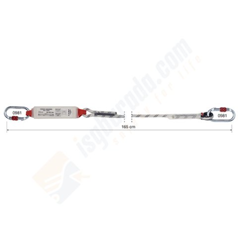 Camp 5030102 Şok Emicili Tek Bacak Lanyard 165 cm