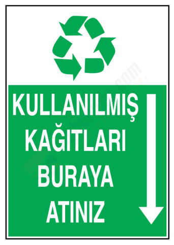 Kullanılmış Kağıtları Buraya Atınız