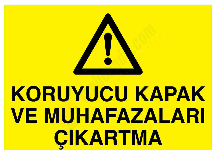 Koruyucu Kapak Ve Muhafazaları Çıkartma