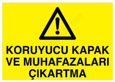 Koruyucu Kapak Ve Muhafazaları Çıkartma
