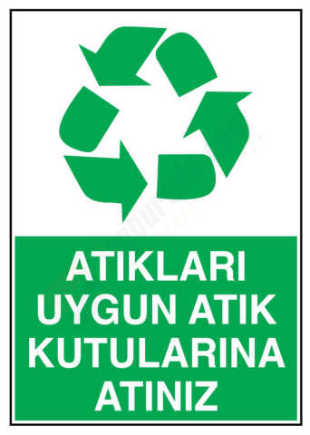 Atıkları Uygun Atık Kutularına Atınız