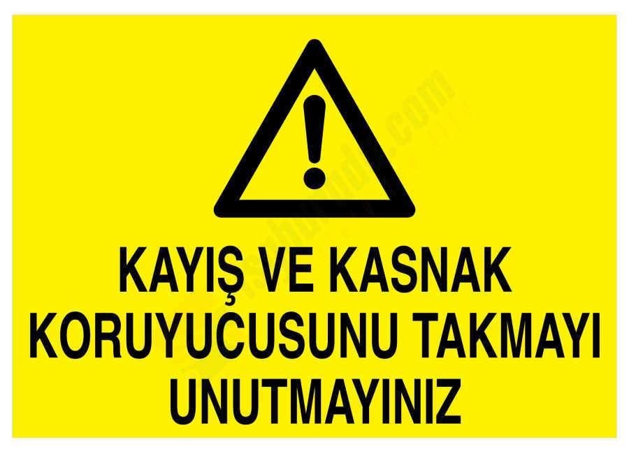Kayış Ve Kasnak Koruyucusunu Takmayı Unutmayınız
