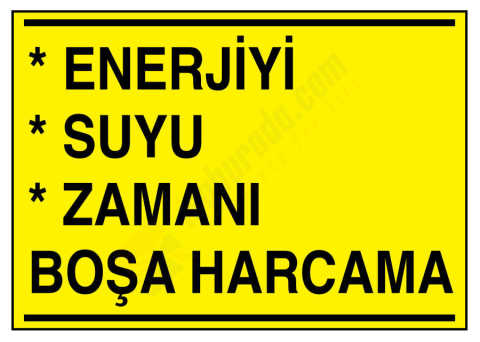 Enerjiyi Suyu Zamanı Boşa Harcama