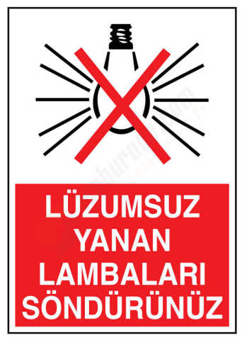 Lüzumsuz Yanan Lambaları Söndürünüz
