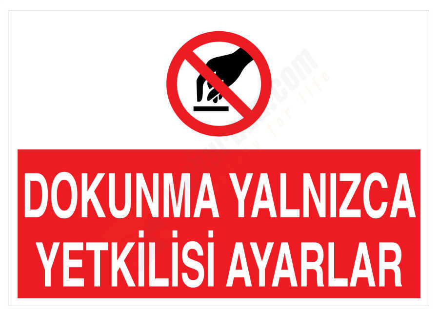 Dokunma Yalnızca Yetkilisi Ayarlar İş Güvenliği