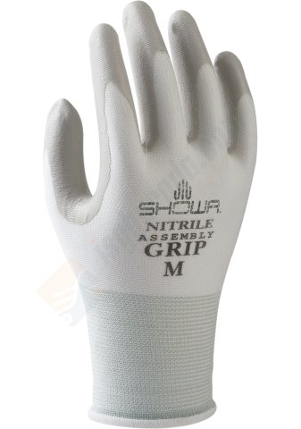 Showa 370 Beyaz Gri Nitril İş Eldiveni