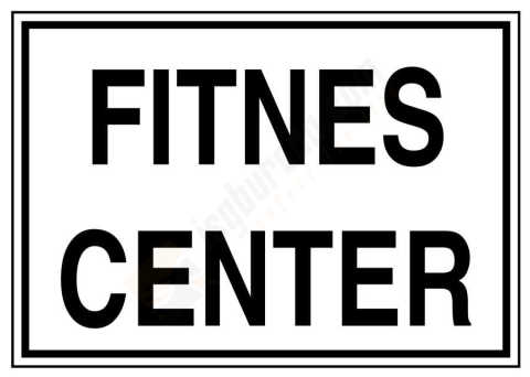 Fitnes Center İş Güvenliği Levhası