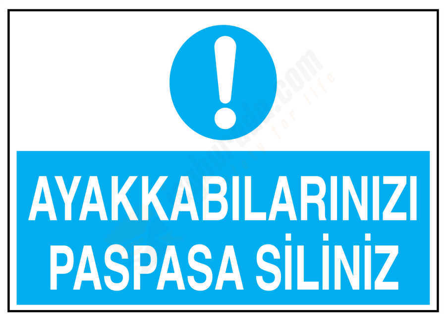 Ayakkabılarınızı Paspasa Siliniz