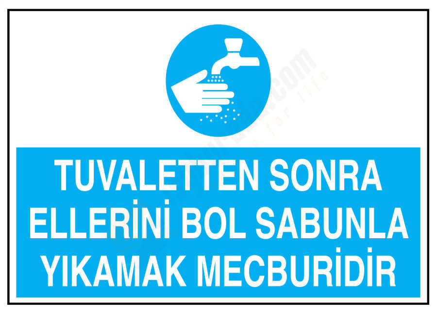 Tuvaletten Sonra Ellerini Bol Sabunla Yıkamak Mecburidir