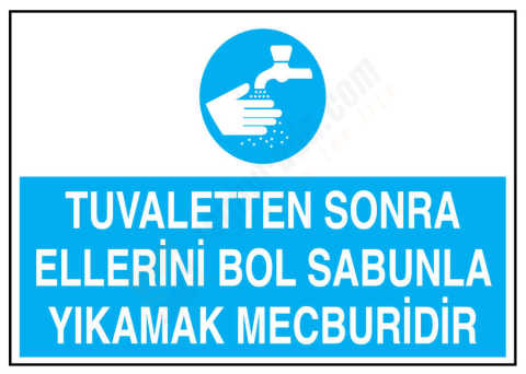 Tuvaletten Sonra Ellerini Bol Sabunla Yıkamak Mecburidir