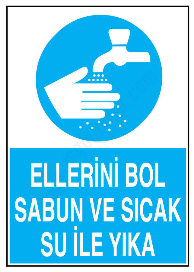 Ellerini Bol Sabun Ve Sıcak Su İle Yıka