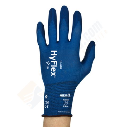 Ansell Hyflex 11-818 Doku Hassasiyetli Çok Amaçlı Koruma İş Eldiveni