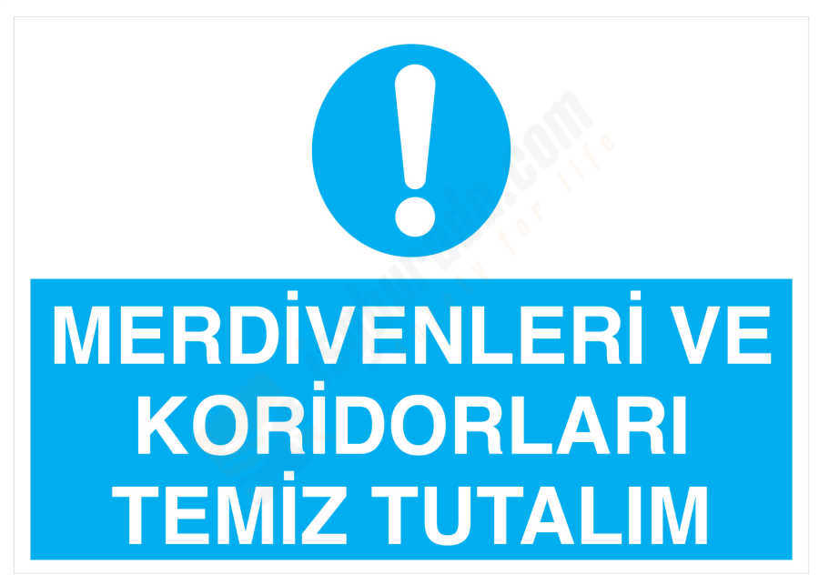 Merdivenleri Ve Koridorları Temiz Tutalım