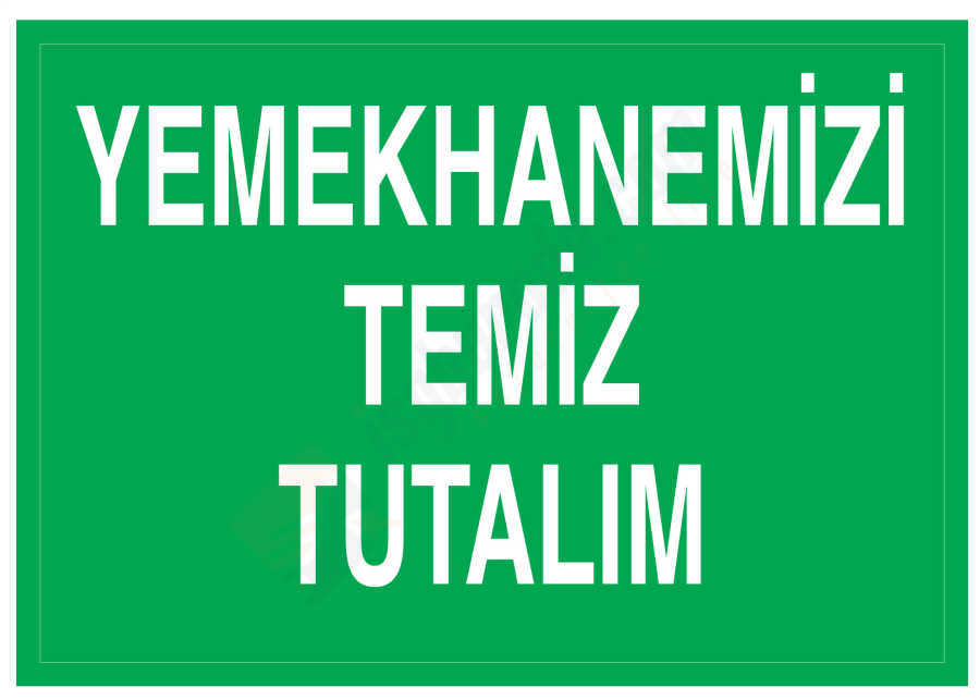 Yemekhanemizi Temiz Tutalım