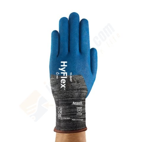 Ansell Hyflex 11-947 Kesilme ve Aşınmaya Dirençli Yağ Tutmaz İş Eldiveni