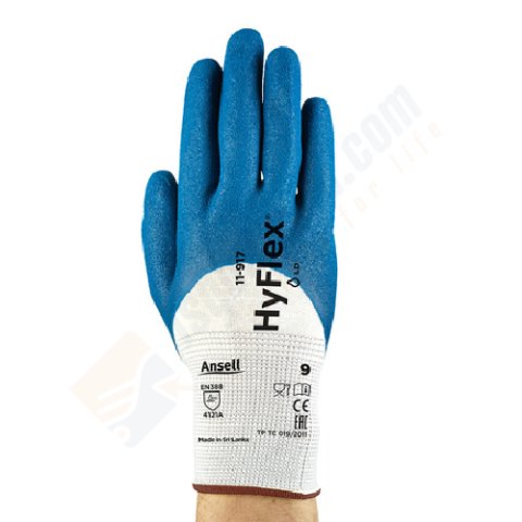 Ansell Hyflex 11-917 Aşınma Dirençli Yağ Tutmaz İş Eldiveni
