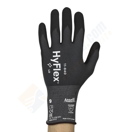 Ansell Hyflex 11-840 Isı ve Aşınma Dirençli İş Eldiveni 7 NUMARA